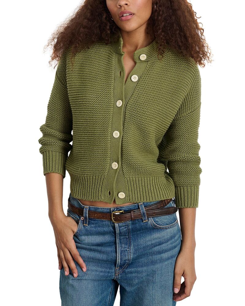 アレックスミル レディース アウター ニット・セーター クルーネック コットン カーディガン Alex Mill Nico Crewneck Cotton Cardigan Faded Grove