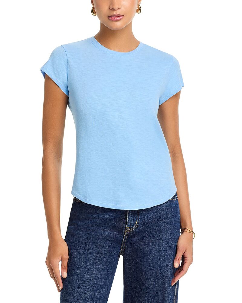 ベラダール レディース トップス Tシャツ クルーネック Bella Dahl Baby Crewneck Tee Tidal Blue ブルー|ReVida 店