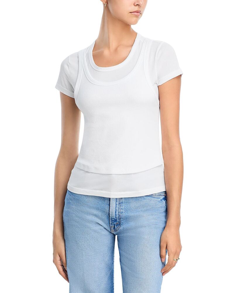 綿織物シチズン レディース トップス プルオーバー Cotton Citizen Palermo Tee White 白いこと