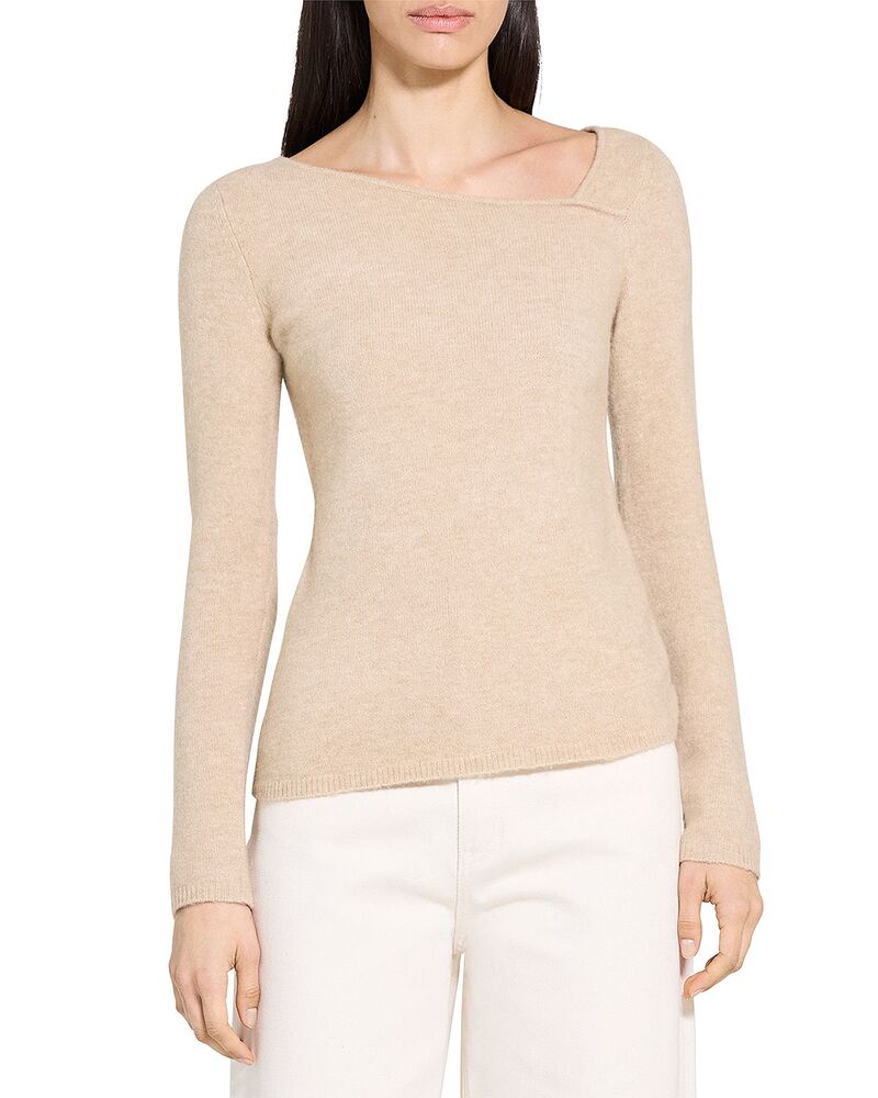 セオリー レディース トップス シャツ アシンメトリー Theory Asymmetric Top Beige ベージュ