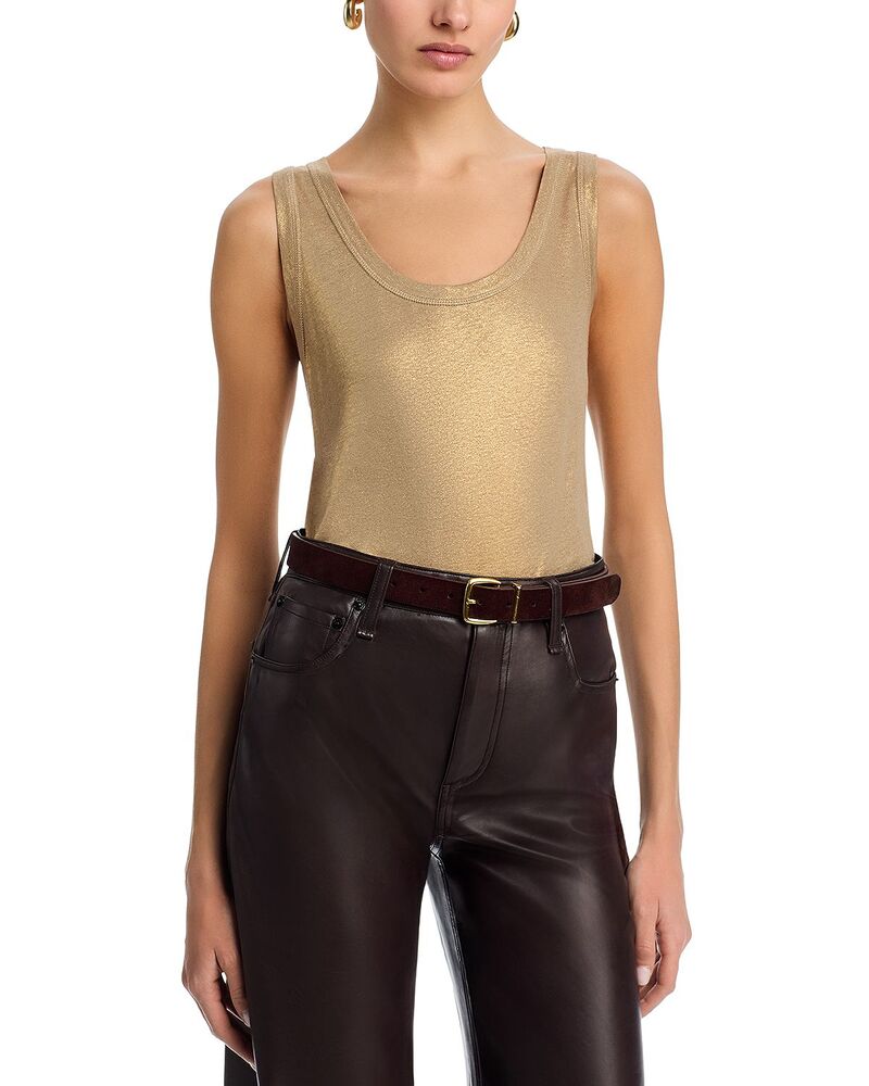 コビーハルペリン レディース トップス タンクトップ ニット Kobi Halperinara Knitank Top Gold ゴールド｜ReVida 店