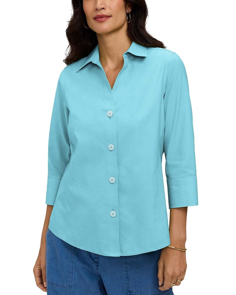 フォックスクラフト レディース トップス シャツ Foxcroft Paitynon-Iron Shirt Capri