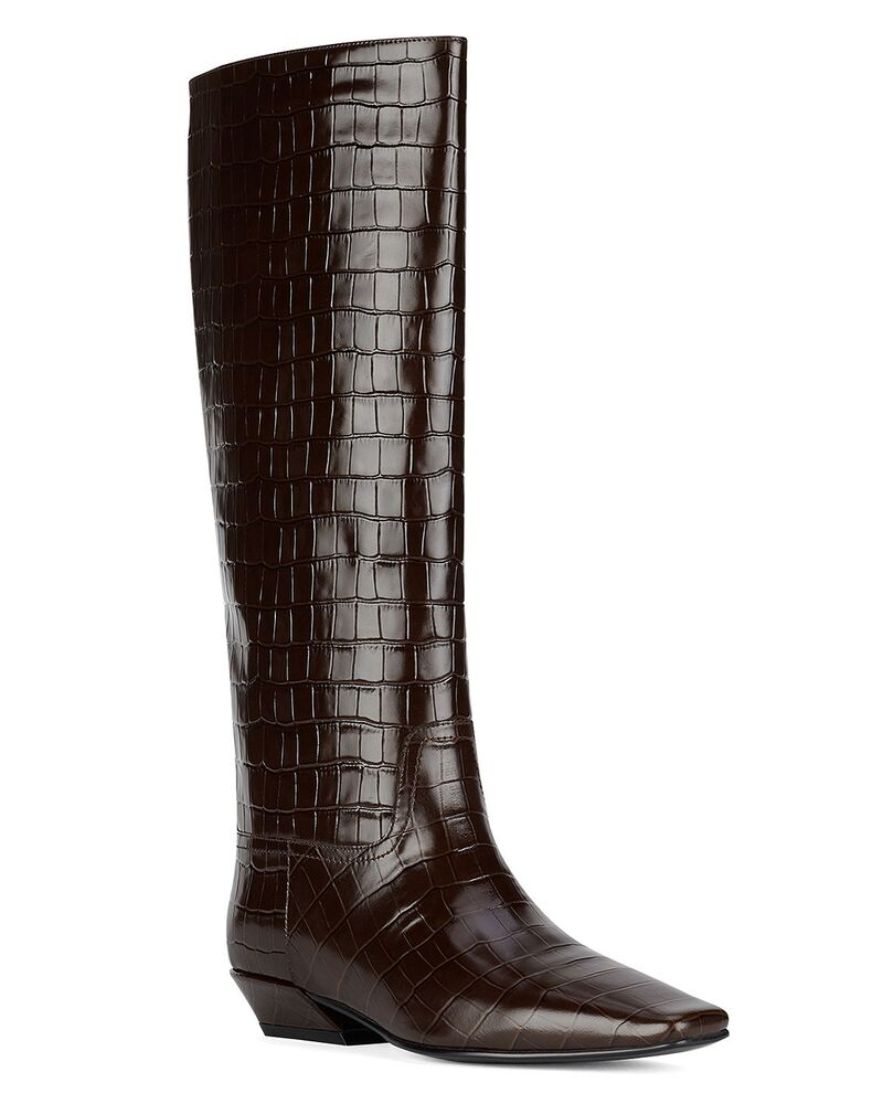 ジェフリー キャンベル レディース シューズ ブーツ・レインブーツ Jeffrey Campbell Women's Passo Knee High Boots Brown Crocodile ブラウン｜ReVida 店