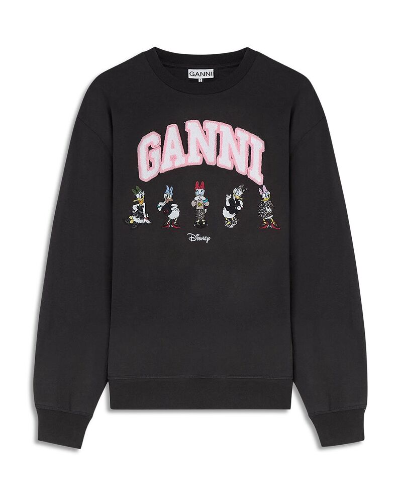 ガニー レディース アウター パーカー・スウェット 労働者の一団のど首 ティーシャツ GANNI Daisy Duck Oversized Crewneck Sweatshirt Phantom
