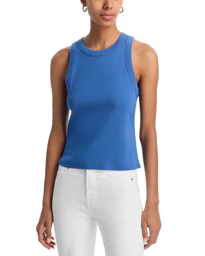 ヴェロニカ ベアード レディース トップス タンクトップ クロップド Veronica Beard Cropped Jordyn Tank Top Blue Coast ブルー