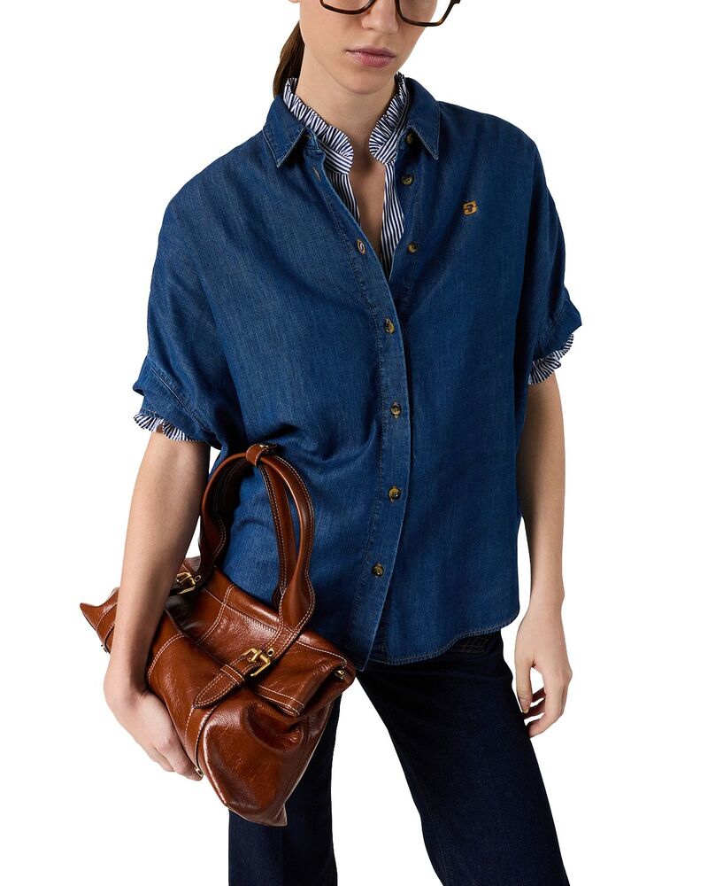 ジェラルド・ダレル レディース トップス シャツ Gerardarel Cess Button Front Shirt Blue ブルー|ReVida 店