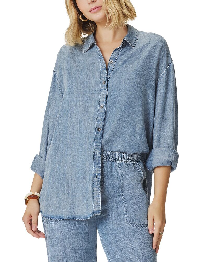スプレンディット レディース トップス シャツ ボタンダウン Splendid Indigo Chambray Button Down Shirt Indigo インディゴ|ReVida 店