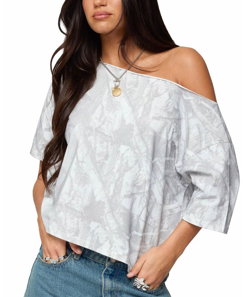 アディクテッド レディース トップス シャツ Ediktedavida Off Shoulder Top Gray グレー