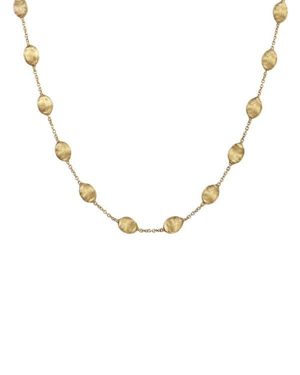 爆安プライス マルコ ビチェゴ レディース ネックレス チョーカー アクセサリー Siviglia Collection Medium Bead Gold Necklace 16 Gold Revida 店 国内配送 I Food Ae