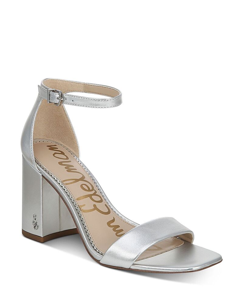 サムエデルマン レディース シューズ サンダル ヒール Sam Edelman Women's Daniella Strappy High-Heel Sandalsilver シルバー｜ReVida 店 30,420円