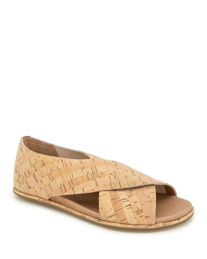 ケネスコール レディース シューズ サンダル Gentle Souls by Kenneth Cole Women's Laniey Slip On Crisscrossandals Natural｜ReVida 店
