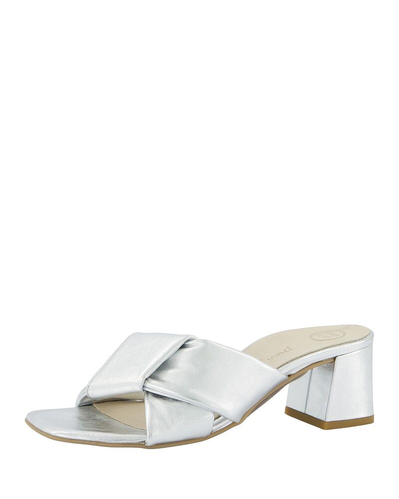ポール・グリーン レディース シューズ サンダル Paul Green Women's Yasmin Slide Sandals Alu Nappa Metallic メタリック|ReVida 店
