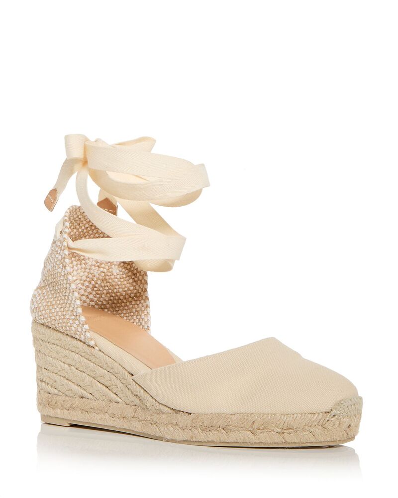 カスタ ニエール レディース シューズ サンダル Casta?er Castaner Women's Carina Espadrille Wedge Sandals Ivory アイボリー｜ReVida 店