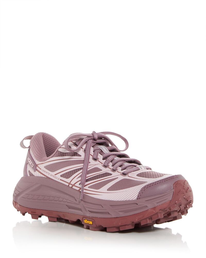ホカオネオネ レディース シューズ スニーカー HOKA Women's Mafate Speed 2 Low Top Sneakers Classic Mauve/Carnation｜ReVida 店