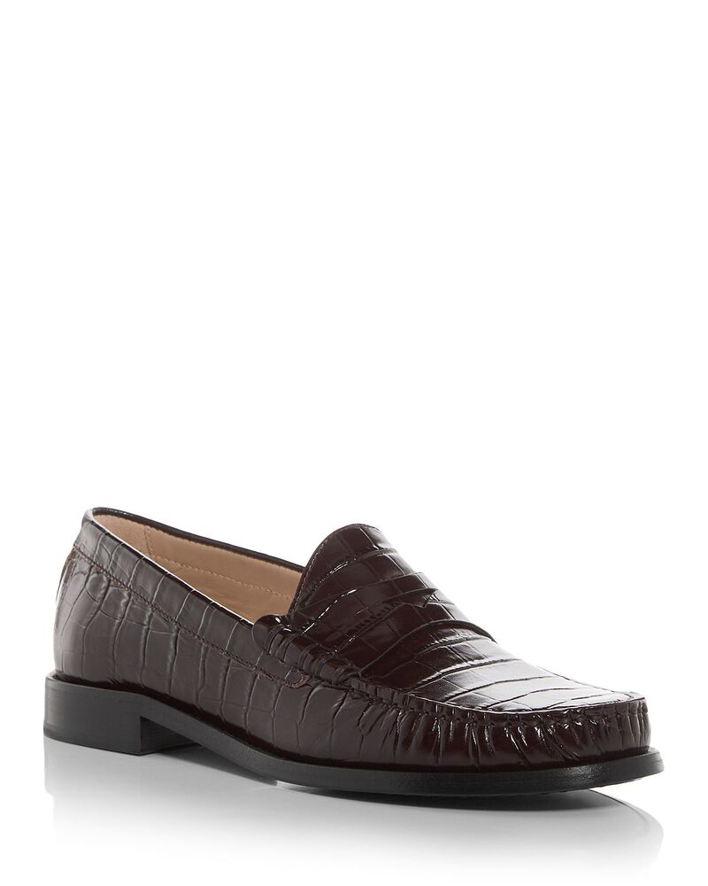 スチュアート ワイツマン レディース シューズ スリッポン・ローファー Stuart Weitzman Women\u0027s Lottiembossed Loafers Walnut