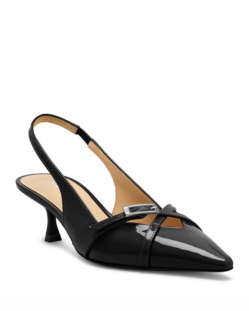 スチュアート ワイツマン レディース シューズ パンプス Stuart Weitzman Women's Georgie 50 Slingback Pumps Black ブラック｜ReVida 店