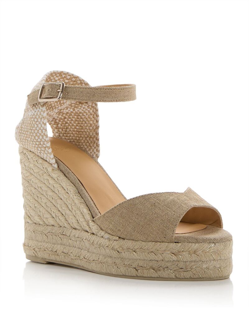 カスタ ニエール レディース シューズ サンダル Casta?er Women's Blaudi Espadrille Wedge Sandals Oro