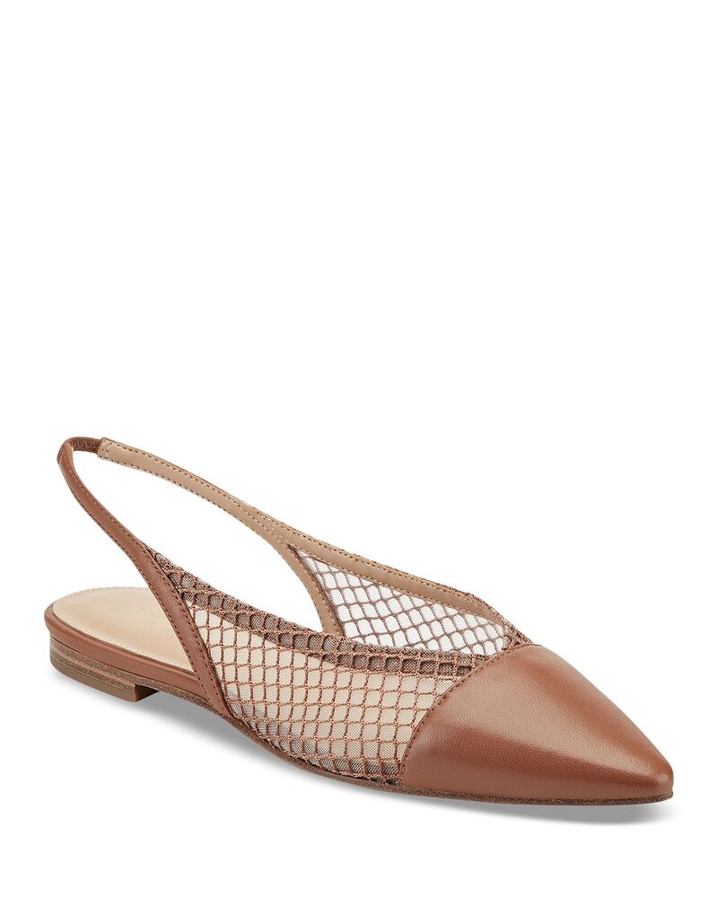 マーク・フィッシャー レディース シューズ パンプス Marc Fisher LTD. Women's Davin Slingback Flats Medium Brown ブラウン