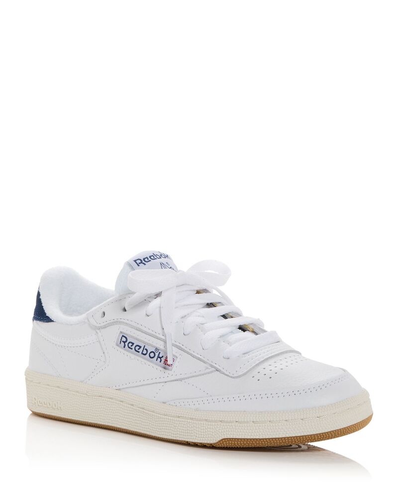 リーボック レディース シューズ スニーカー ヴィンテージ Reebok Women's Club C 85 Vintage Low Top Sneakers White ホワイト