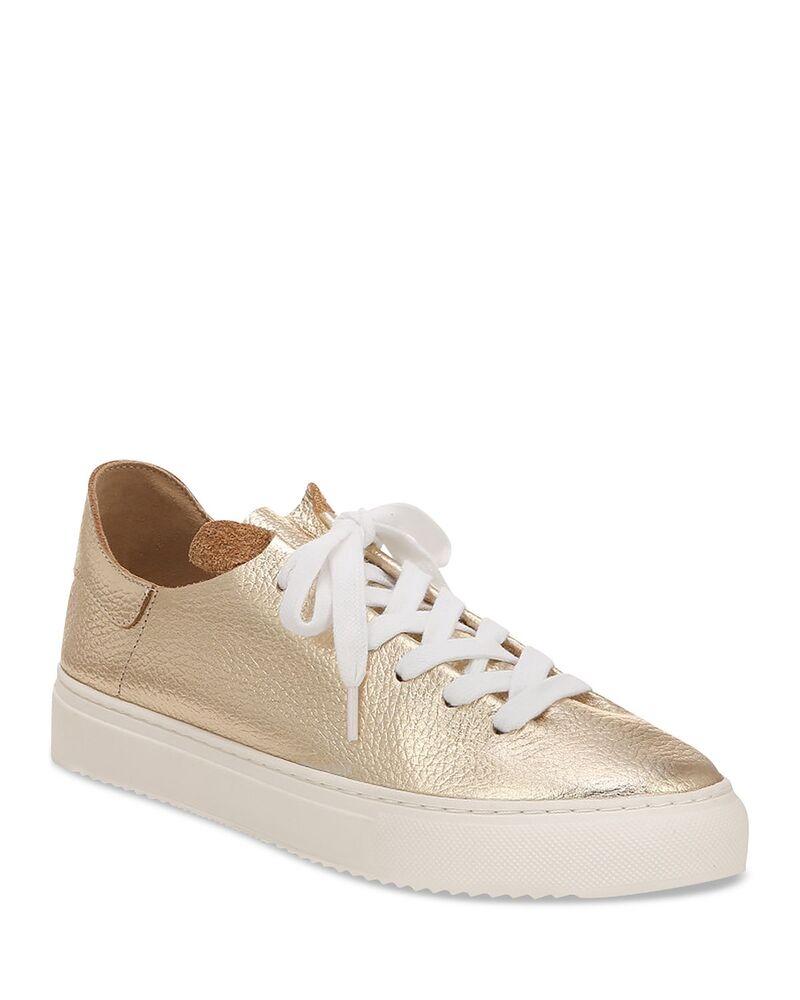 サムエデルマン レディース シューズ スニーカー スピード競技 Sam Edelman Women\u0027s Poppy Lace Up Low Top Sneakers Gold ゴールド