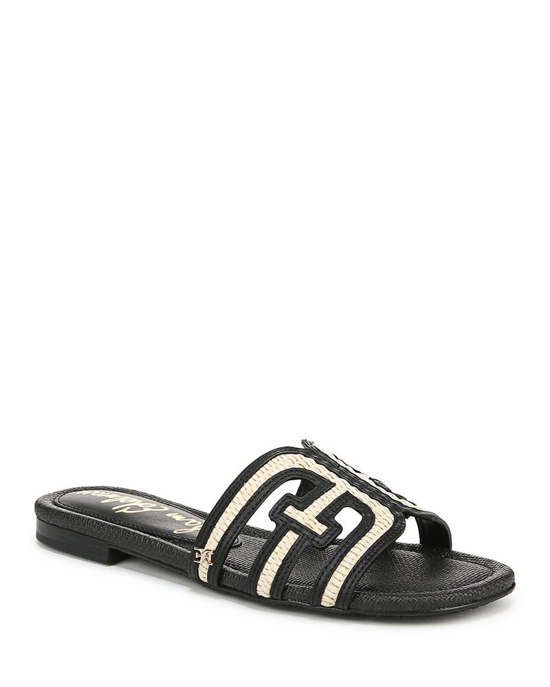 サムエデルマン レディース シューズ サンダル Sam Edelman Women's Irina Slide Sandals Linen/Black ブラック