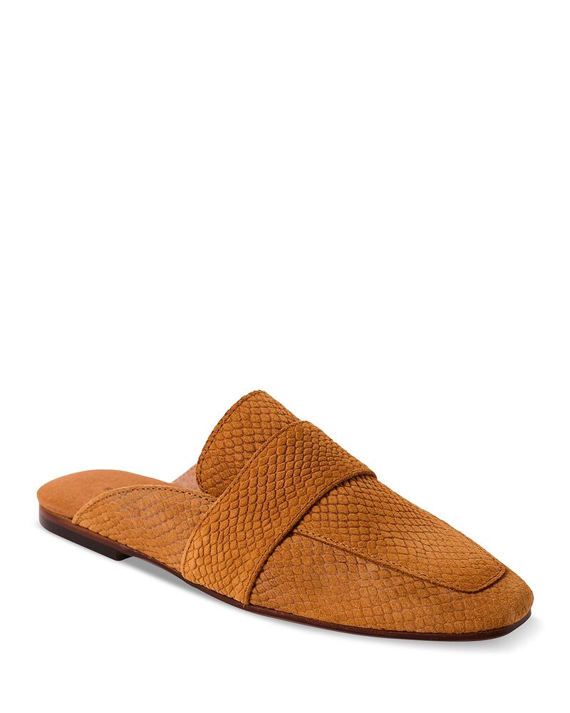 フリーピープル レディース シューズ スリッポン・ローファー Free People Women's At Easembossed Loafers Tan Suede タン