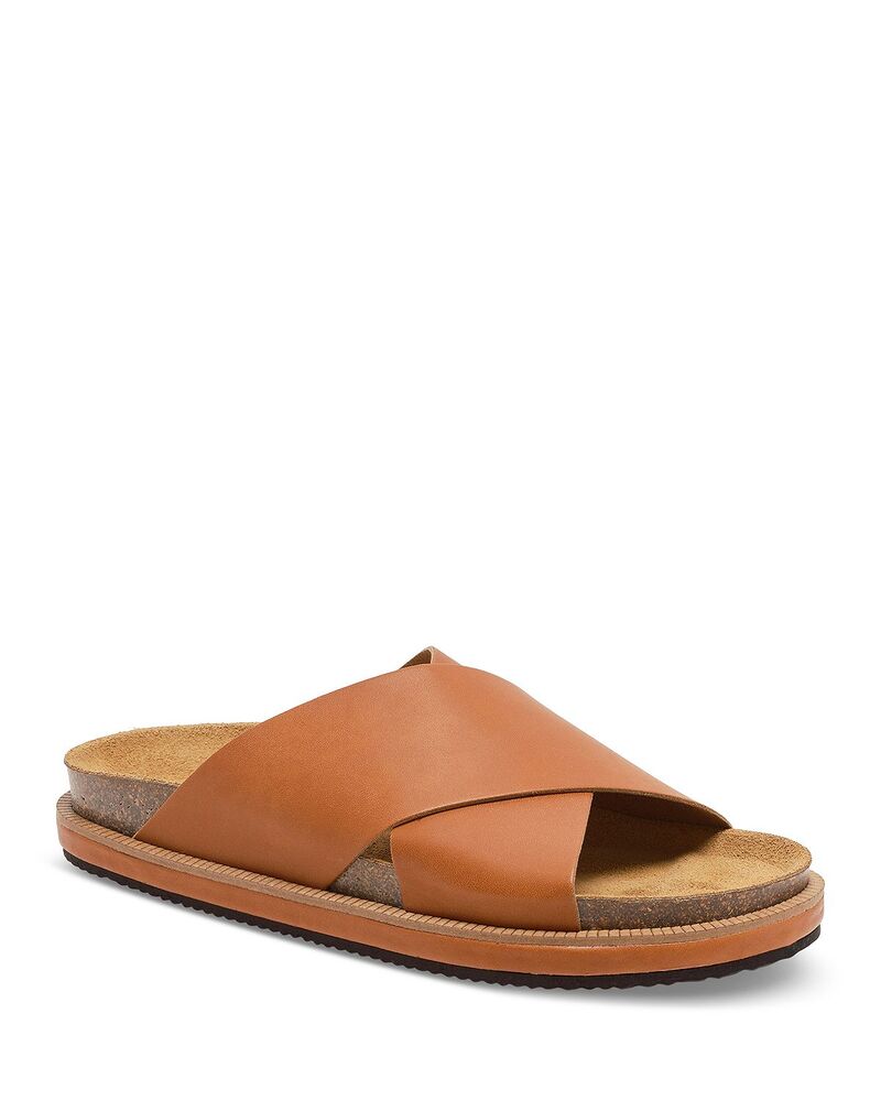 フリーピープル レディース シューズ サンダル Free People Women'sidelines Crossover Slide Sandals Cognac