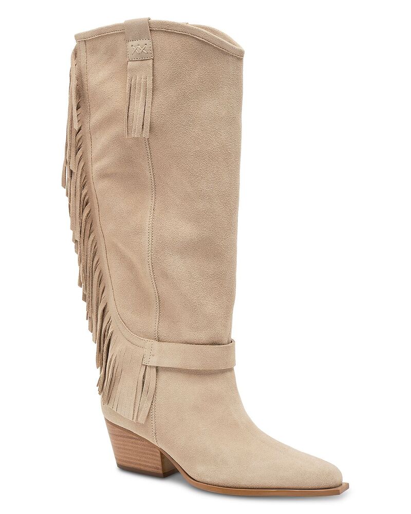 フリーピープル レディース シューズ ブーツ・レインブーツ フリンジ Free People Women Faith Fringe Western Bootsunstone Sand Suede サンド