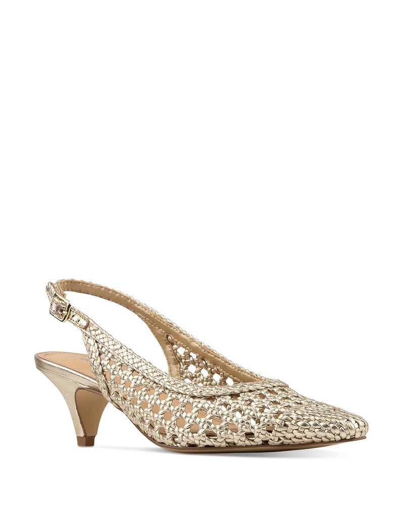 ドナルドプリネール レディース シューズ パンプス レザー Donald Pliner Women's Risha Leather Slingback Pumps Gold ゴールド 46,080円