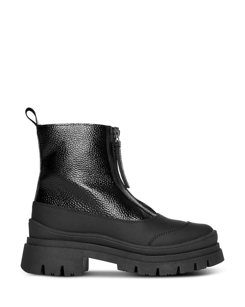 フレダサルバドール レディース シューズ ブーツ・レインブーツ Freda Salvador Women's Caleboots Black Pebbled Patent ブラック