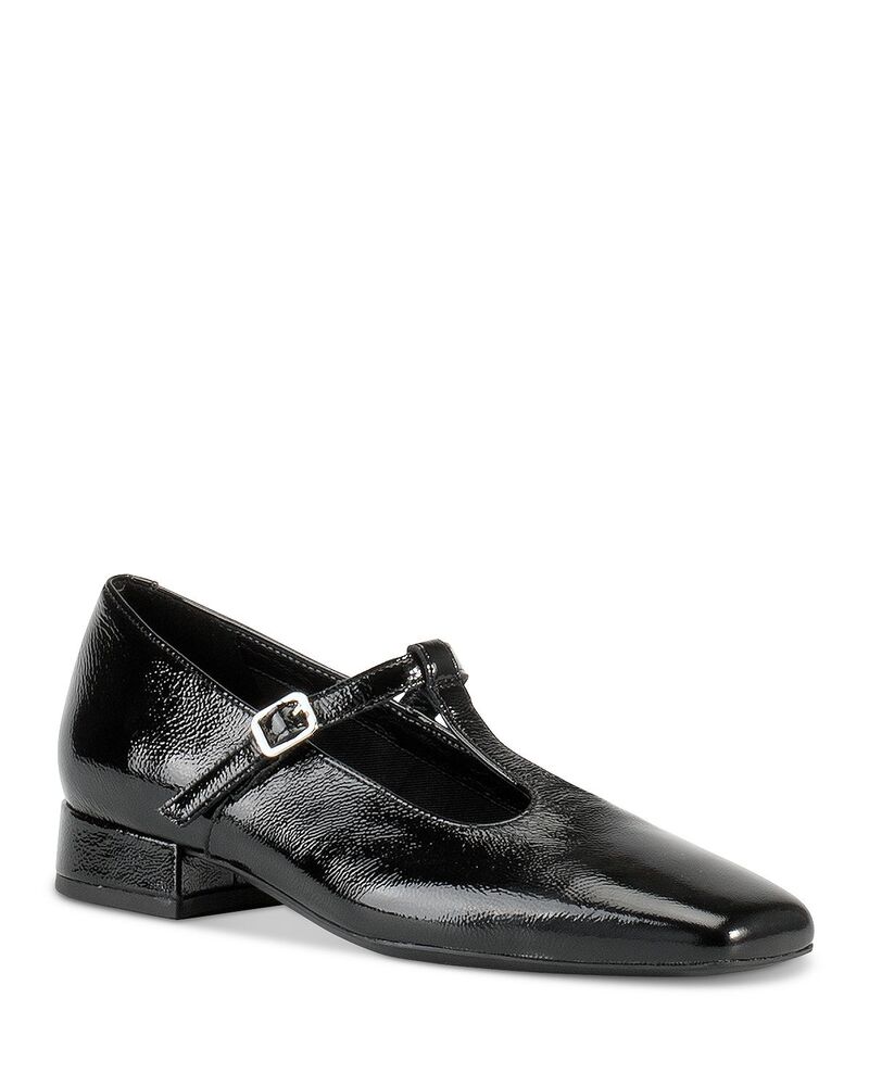 ヴァガボンド レディース シューズ パンプス レザー Vagabond Shoemakers Women's Debbi Leather T Strap Flats Black ブラック