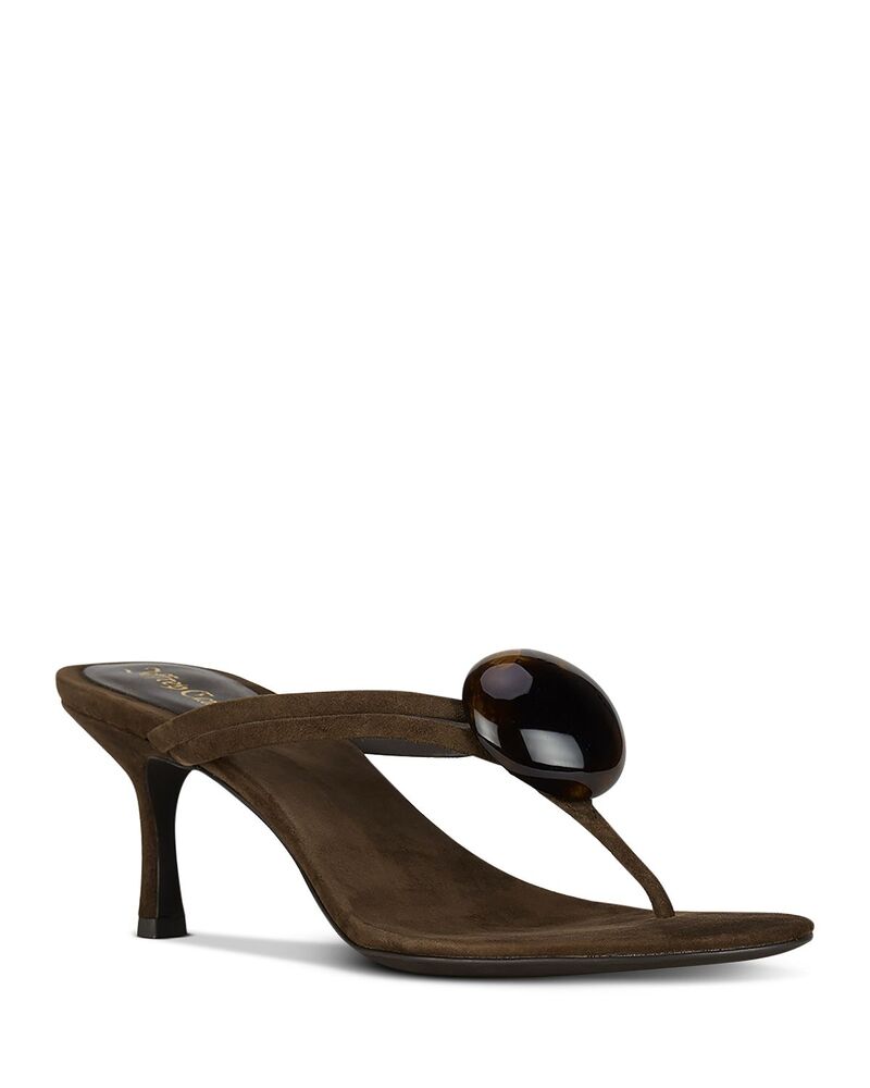 ジェフリー キャンベル レディース シューズ サンダル Jeffrey Campbell Women's Embellished Thong Sandals Brown Suede Combo ブラウン