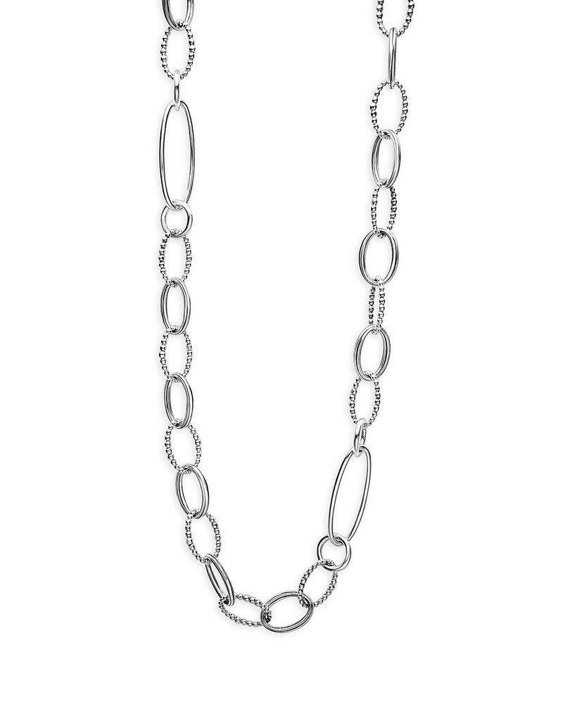 ラゴス レディース アクセサリー ネックレス・チョーカー・ペンダントトップ レース LAGOSterling Silver Signature Caviar Ovalink Chainecklace 34\