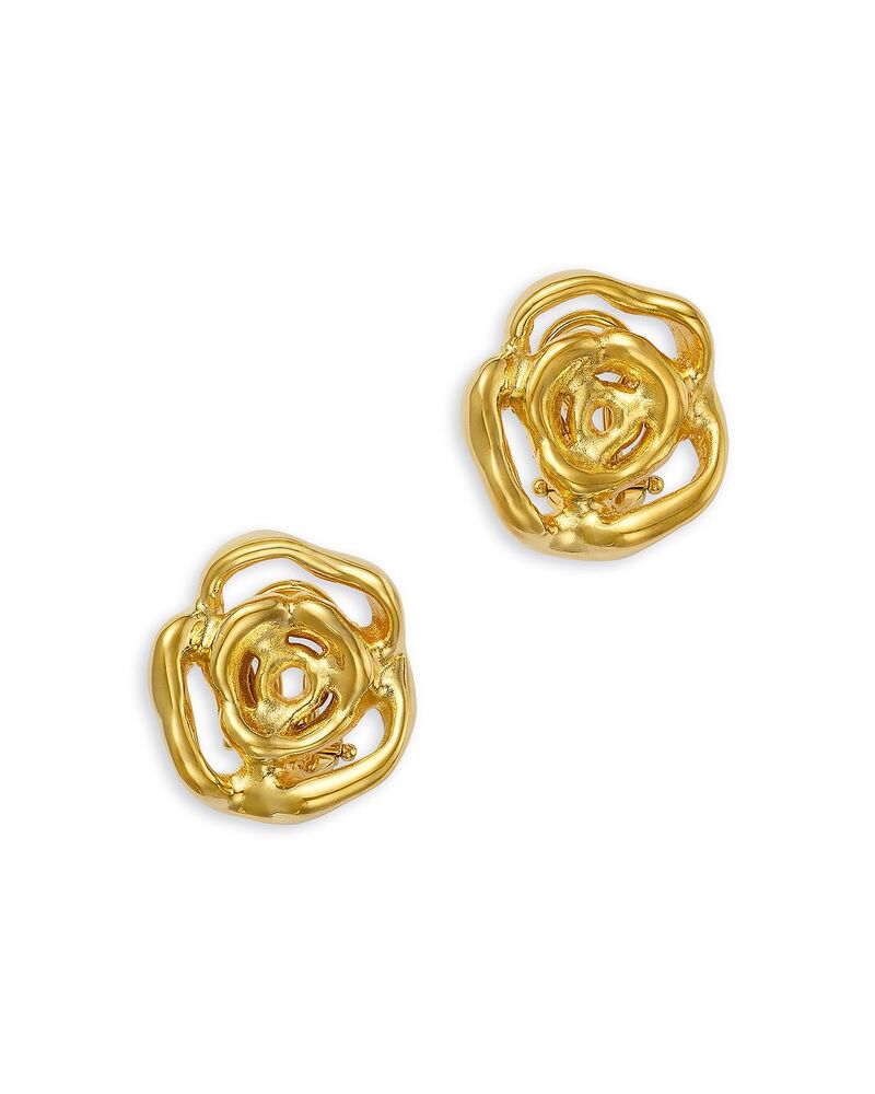 ロバートコイン レディース アクセサリー ピアス・イヤリング Roberto Coin 18K Yellow Goldesigner Gold Flower Stud Earrings Gold ゴールド