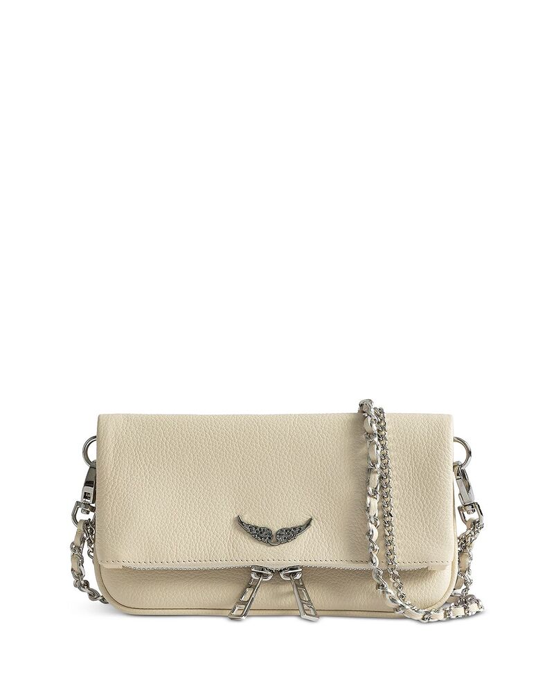 ザディグ エ ヴォルテール レディース バッグ レザー Zadig & Voltaire Rock Nano Grained Leather Crossbody Flash