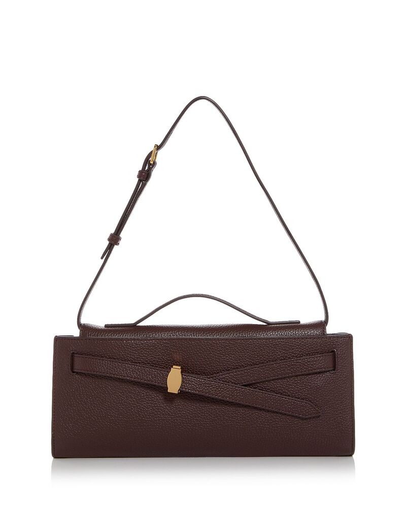 ヴェロニカ ベアード レディース 御徒面子 なめし革 Veronica Beardash Leather Clutch Bag Dark Raisin Leather