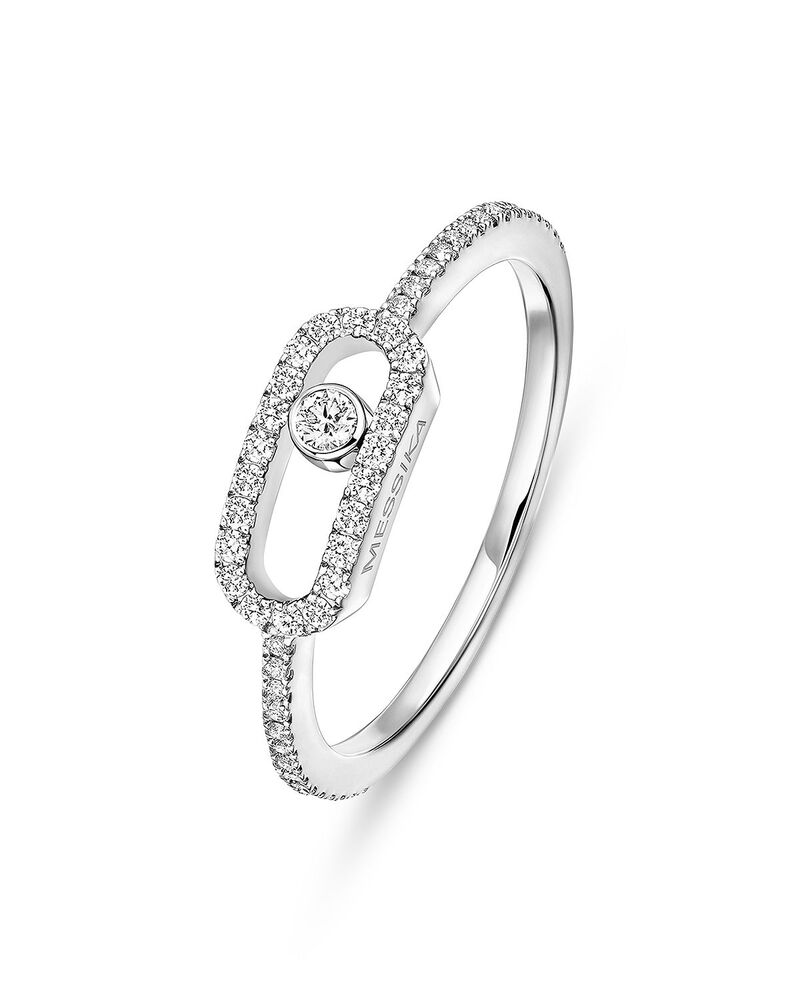 メシカ レディース アクセサリー リング Messika Diamond Move Uno Pav Ring in 18K Gold 0.17 tcwhite Gold ホワイト