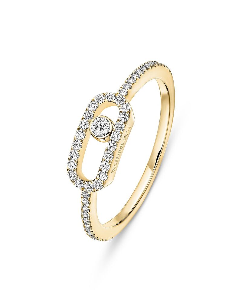メシカ レディース アクセサリー リング Messika Diamond Move Uno Pav Ring in 18K Gold 0.17 tcw Yellow Gold イエロー