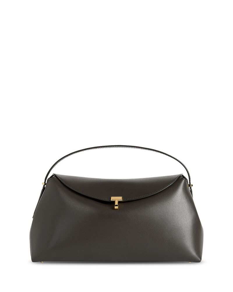 トーテム レディース バッグ TOTEME T-Lock Convertible Top Handle Bag Bark Smooth-Leather