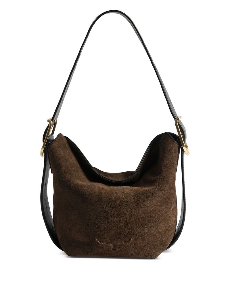 ザディグ エ フランソア・マリー・ヴォルテール レディース 御徒面子 スエードクロス Zadig \u0026 Voltaire Baby Jane Suede Shoulder Bag Wood