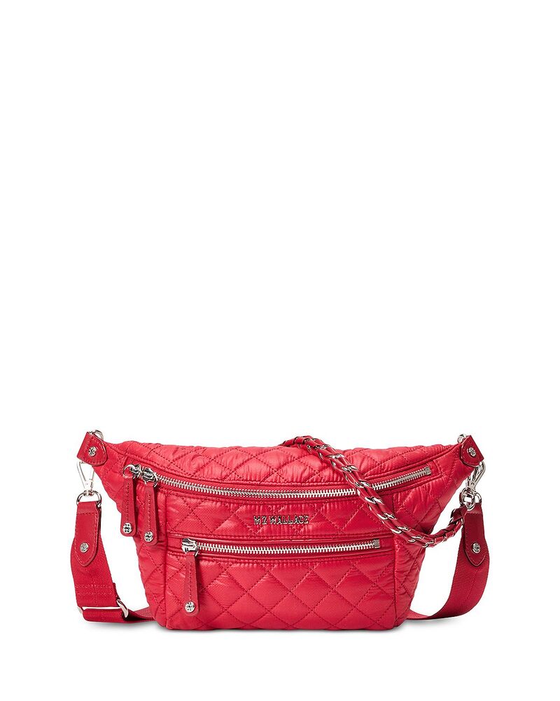 エムジーウォレス レディース バッグ MZ WALLACE Small Crosby Sling Bag Apple/Silver シルバー