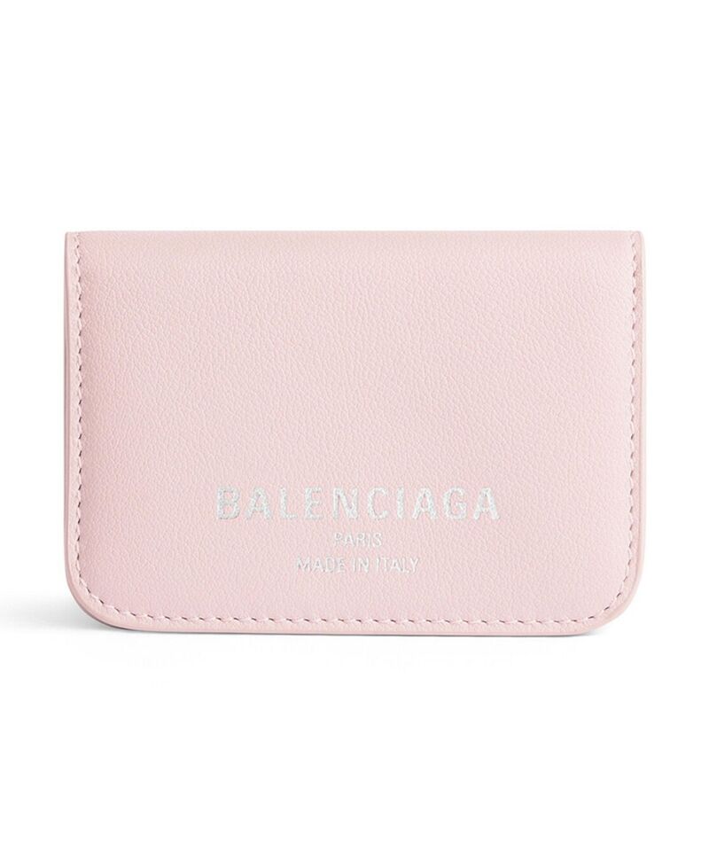 バレンシアガ レディース アクセサリー 財布 ミニ Balenciaga Cash 2.0 Mini Wallet Suede Pink ピンク