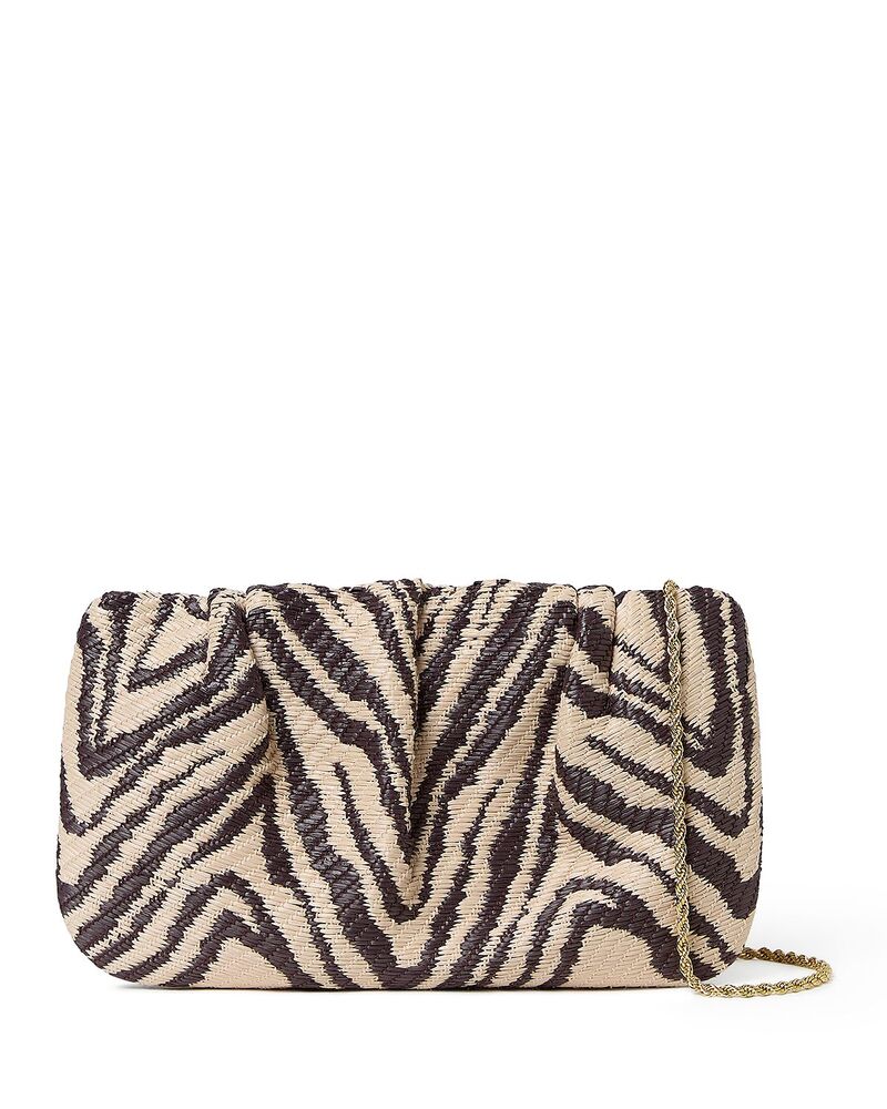 ロフラー ランダル レディース バッグ Loefflerandall Serena Gathered Clutch Zebra アニマル