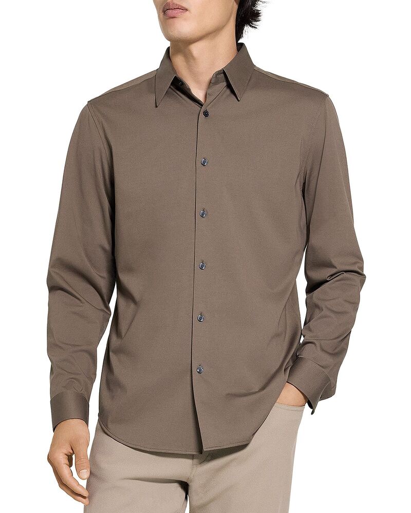 セオリー メンズ トップス シャツ ニット Theory Sylvain Shirt in Structure Knit Morel