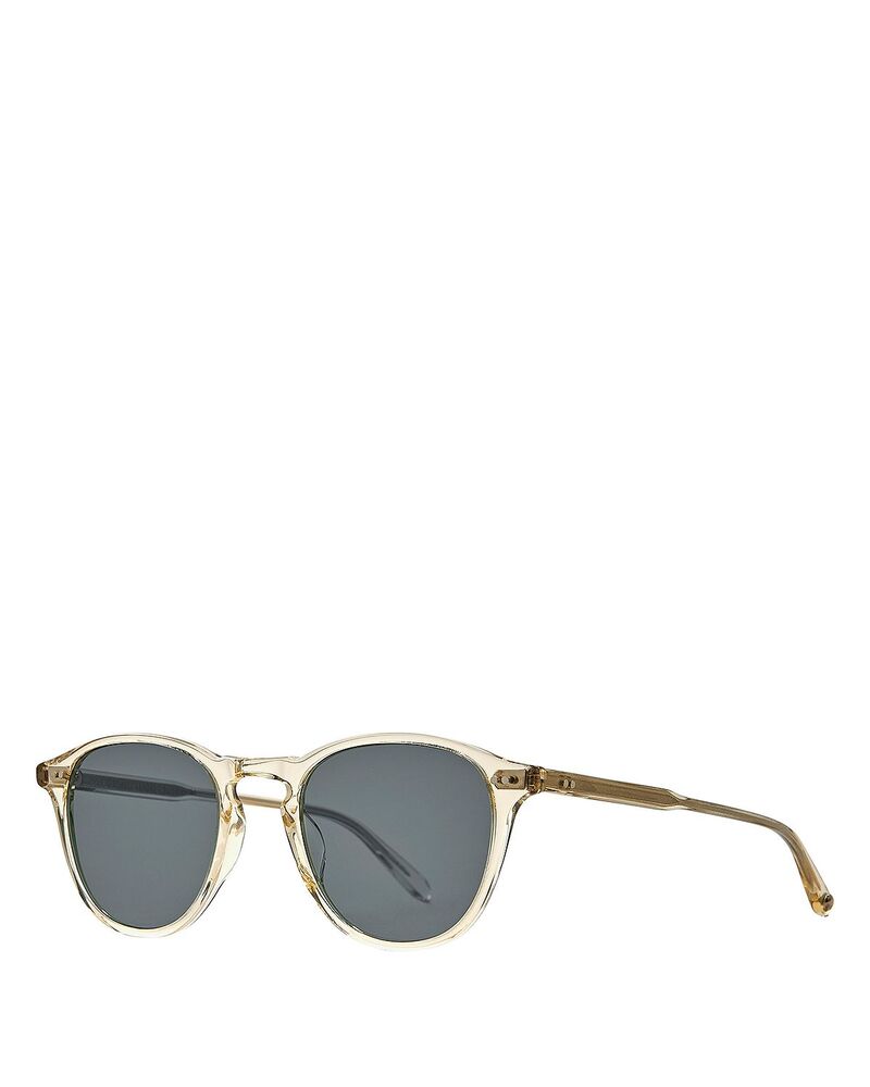 ギャレットライト レディース アクセサリー サングラス・アイウェア GARRETT LEIGHT Round Sunglasses 46mm Champagne/Semi-Flat Pure Green グリーン