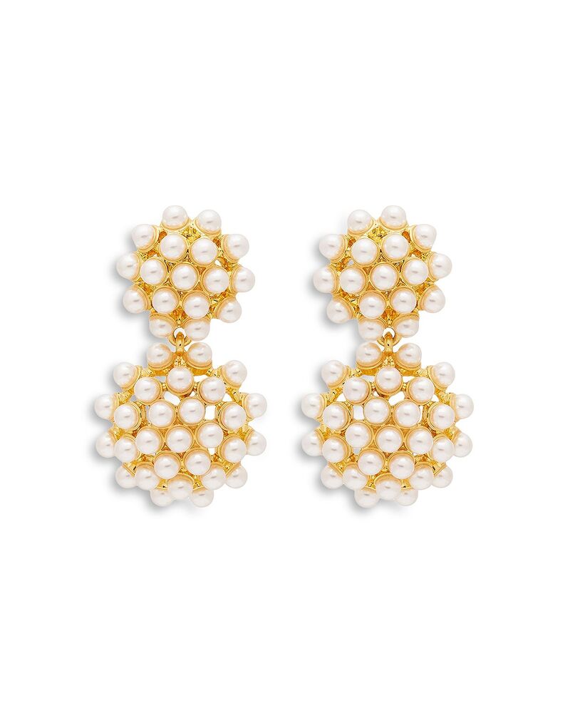 ケネスジェイレーン レディース アクセサリー ピアス・イヤリング Kenneth Jay Lane Cluster Imitation Pearl Clip On Drop Earrings 2\