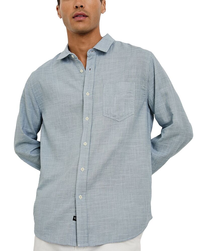 レイルズ メンズ トップス シャツ レギュラーフィット Rails Wyatt Regular Fit Button Front Shirtidal Etch