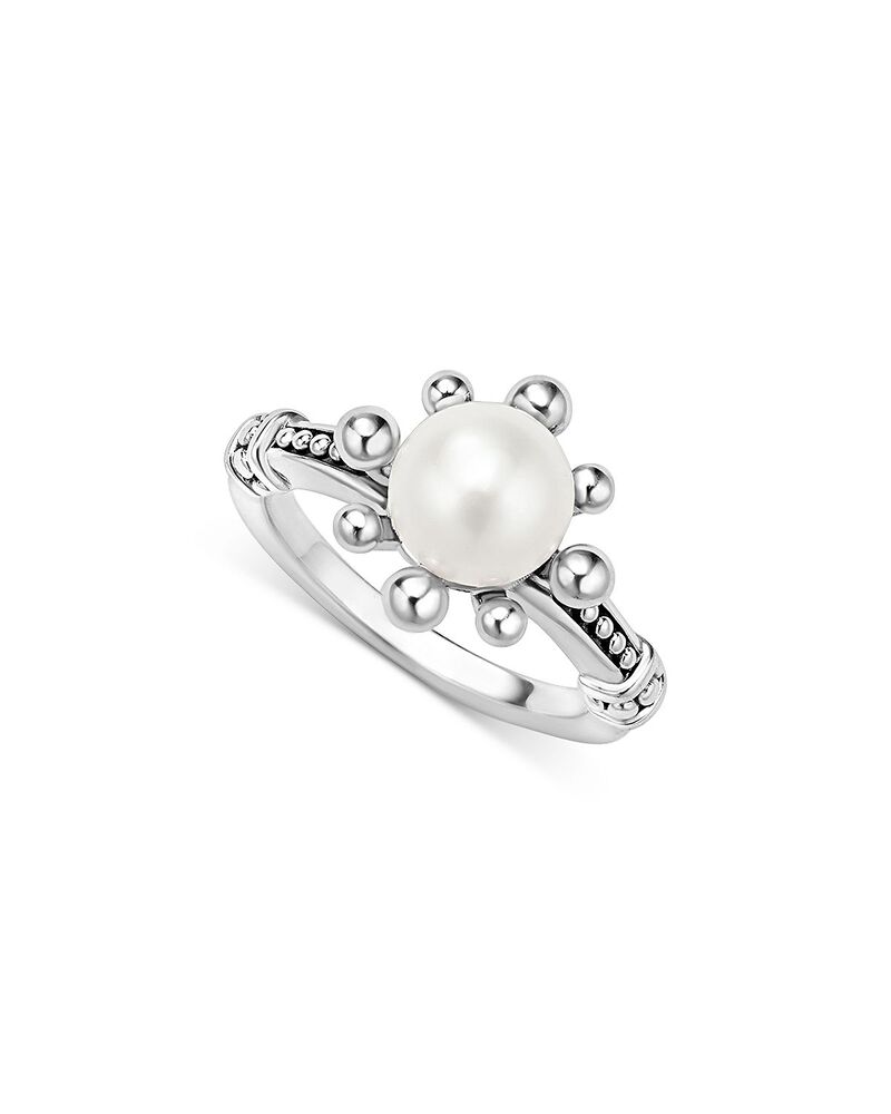 ラゴス レディース アクセサリー リング LAGOSterling Silver Luna Cultured Pearl Fleuring Silver シルバー 58,680円