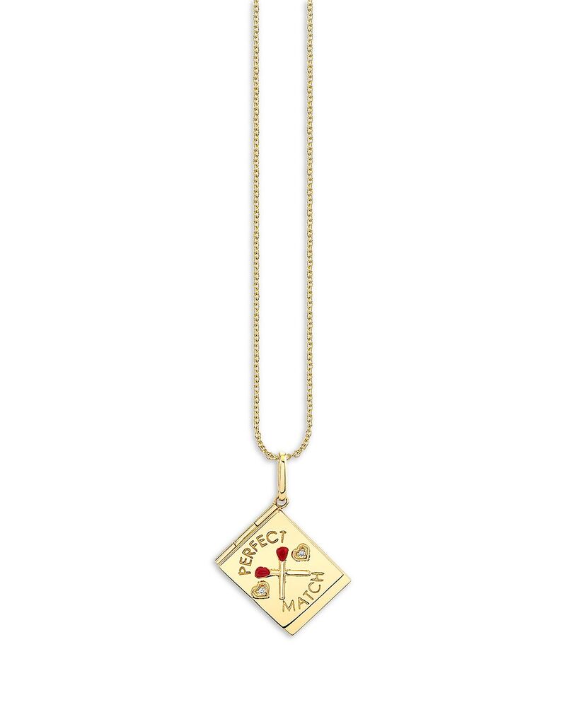 シドニーエヴァン レディース アクセサリー ネックレス・チョーカー・ペンダントトップ レース Sydney Evan 14K Yellow Goldiamond Perfect Match Locket Charm Necklace 16-18\