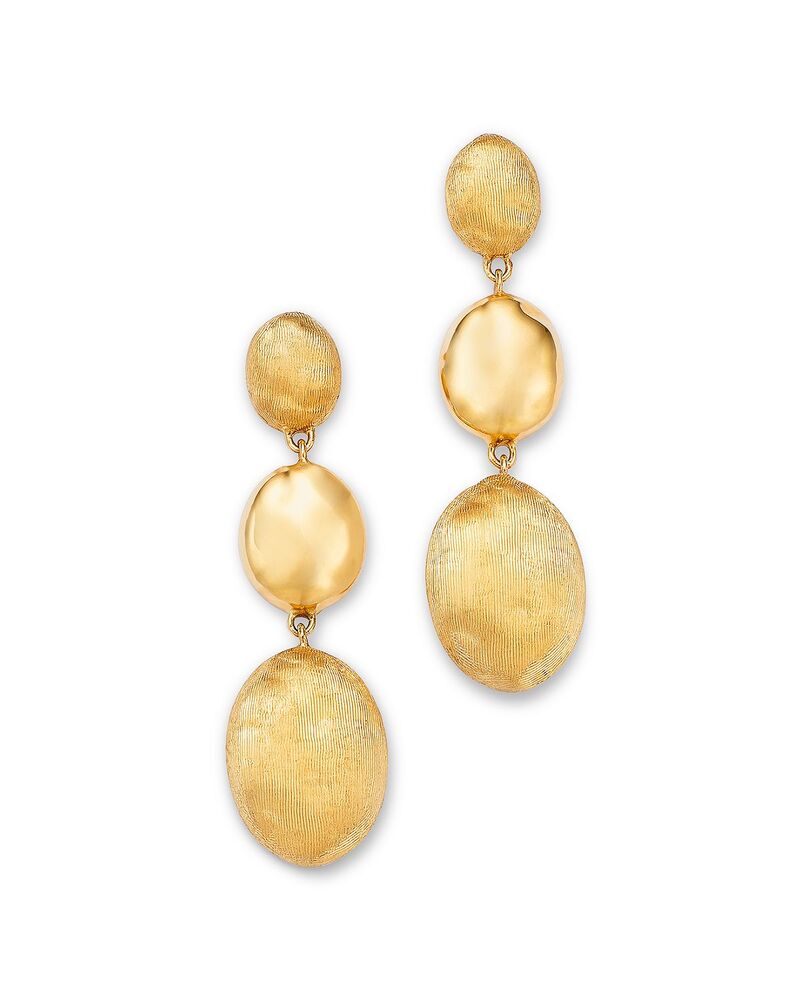マルコ ビチェゴ レディース アクセサリー ピアス・イヤリング Marco Bicego 18K Yellow Gold Siviglia Polished & Engraved Three Drop Earrings - Exclusive Gold ゴールド